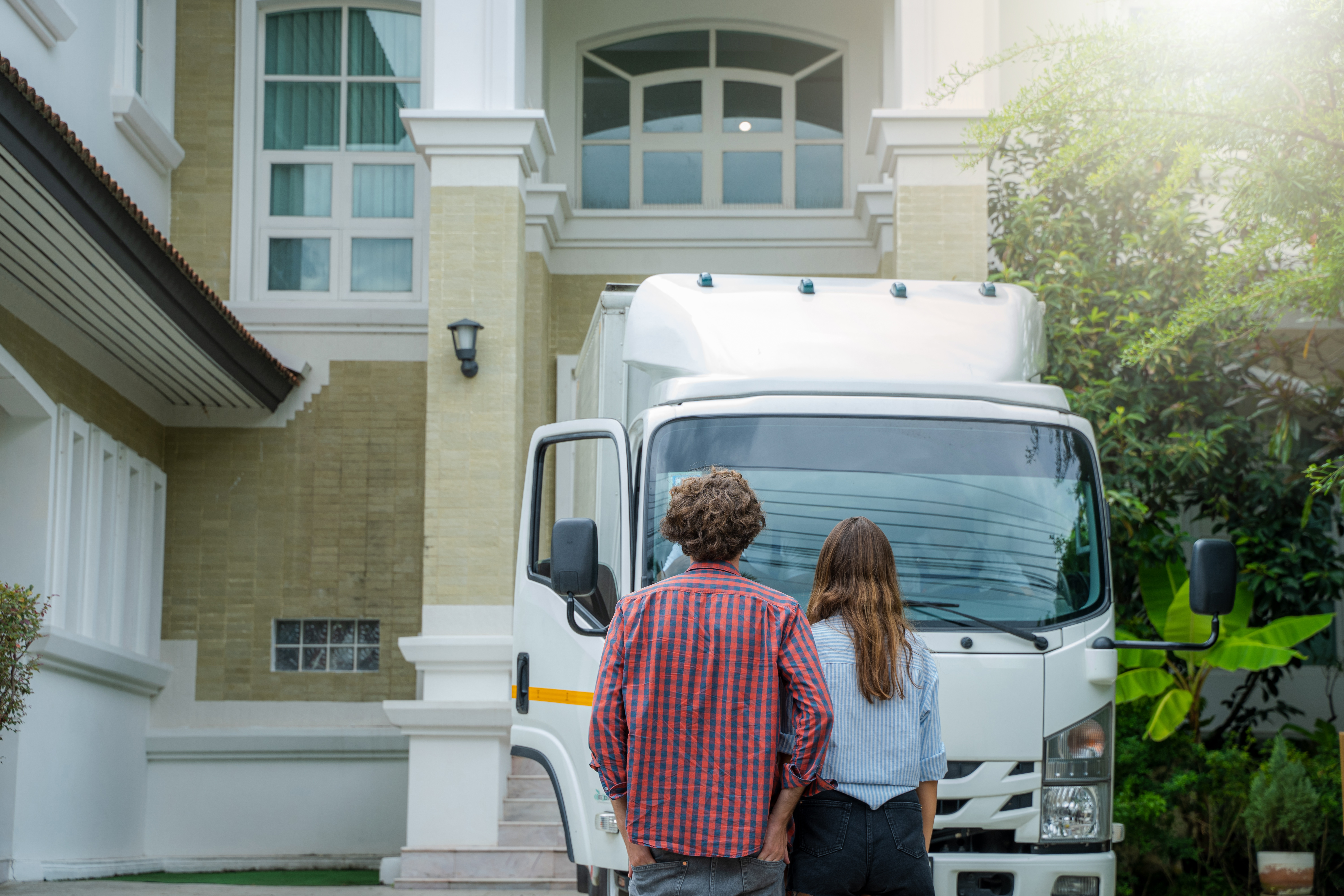 Couple planning their move